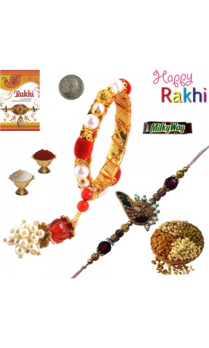 Traditional Lumba Rakhi and Rakshabandhan sweet Gift